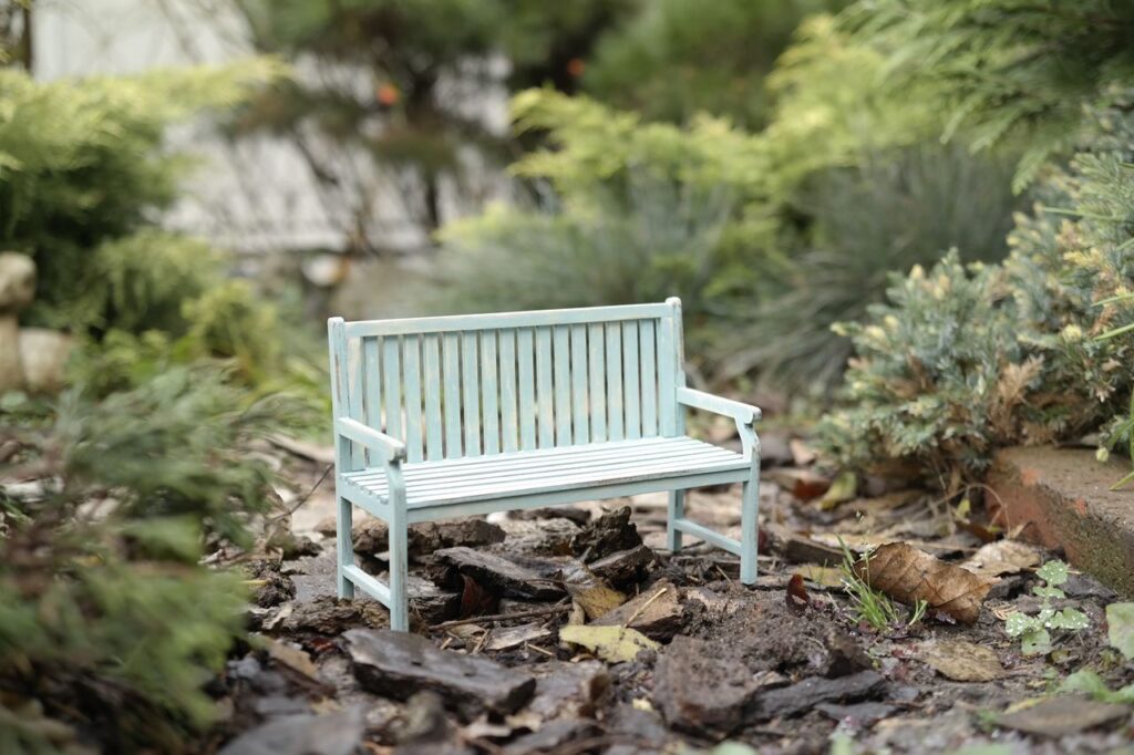 Ławeczka ogrodowa KLASYCZNA postarzana